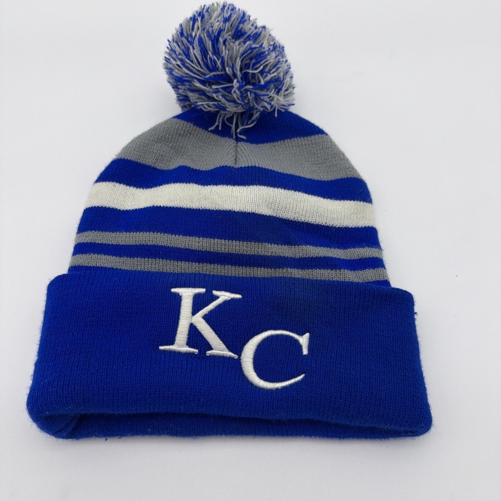 Kansas City Beenie Blue Gray White Adult One Size
